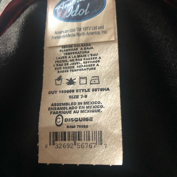 - Retro American Idol kids size 7/8 2 Pc Outfit And Glove - Picture 3 of 4